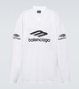 3b Sports Icon Ski Long Sleeve T-shirt Large Fit in White