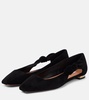 Very Bow Tie suede ballet flats