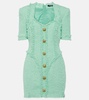 Embellished tweed minidress