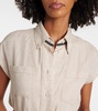 Linen maxi dress