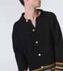 Harbor Stripe crochet cotton cardigan