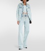 Embellished straight jeans