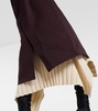 Double-breasted wool coat
