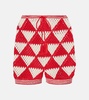 Malia crochet high-rise cotton shorts