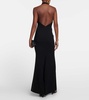 Uranio halter maxi dress