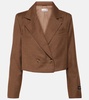 x EmRata Berlin cropped wool blazer