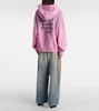 Cotton-blend fleece hoodie