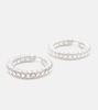 Jahleel large crystal-embellished hoop earrings