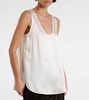 Filly silk satin tank top