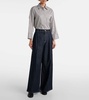 High-rise wide-leg pants