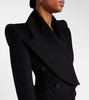 Double-breasted wool and cashmere blazer
