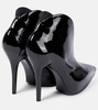 Booties Slick patent leather ankle boots