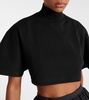 Cotton jersey crop top