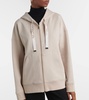 Jour cotton-blend jersey hoodie