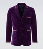 Showcase cotton velvet suit jacket