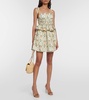 Salvador Lunar printed poplin minidress