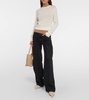 Minka high-rise denim cargo pants