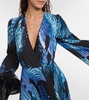 Antiparos pleated maxi dress