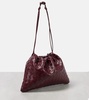 Intrecciato leather pouch