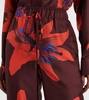 Printed silk wide-leg pants