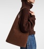 Lune Large suede tote bag