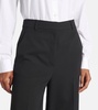 High-rise wool-blend wide-leg pants
