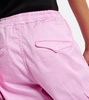 High-rise cotton cargo pants