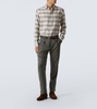 Elba silk and cashmere gabardine straight pants