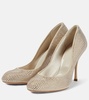 Marylin crystal-embellished pumps
