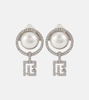 Faux pearl embellished clip-on earrings 