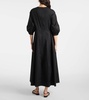 Clea cotton-blend poplin midi dress