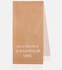 Logo wool scarf