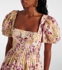 Caramelo Florecer cotton minidress