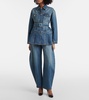 Peplum denim jacket