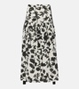 Udente floral cotton maxi skirt