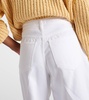 Ellis mid-rise denim Bermuda shorts