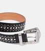 Jewelled Arrow leather belt