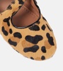 Leopard-print ballet flats