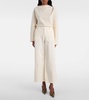 Caden cotton-blend twill wide-leg pants