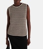 Fleres patterned cotton sweater vest