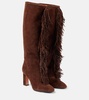 Gytane 85 fringed suede knee-high boots