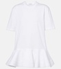 Peplum cotton jersey T-shirt 