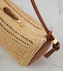 Hammock Mini raffia shoulder bag