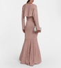 Alimia metallic knit shrug