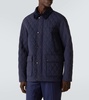Corduroy-trimmed field jacket