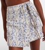 Luna floral wrap skirt