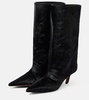 Fiona 60 calf hair knee-high boots