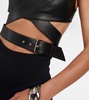 Leather crop top