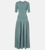 Maisie ribbed-knit maxi dress