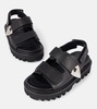Leather slingback sandals